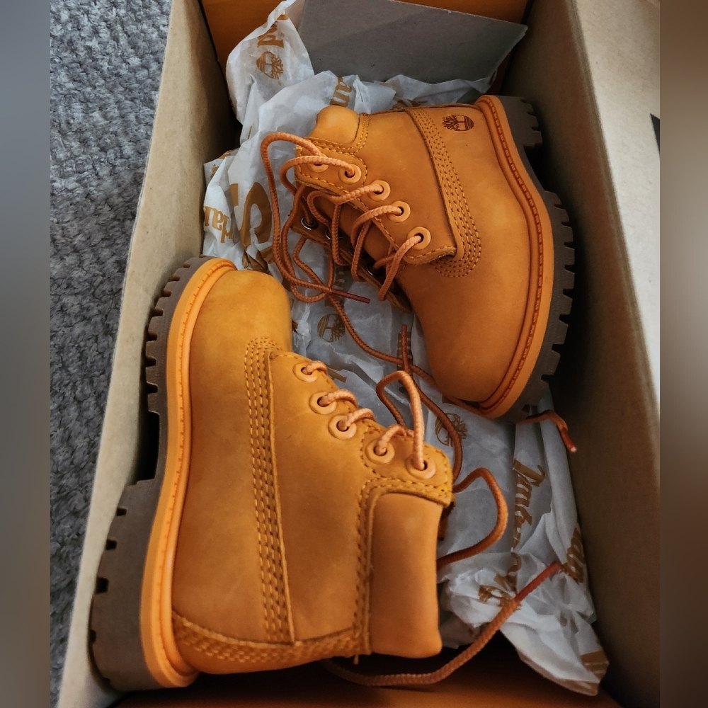 Orange Toddler Timberland Boots